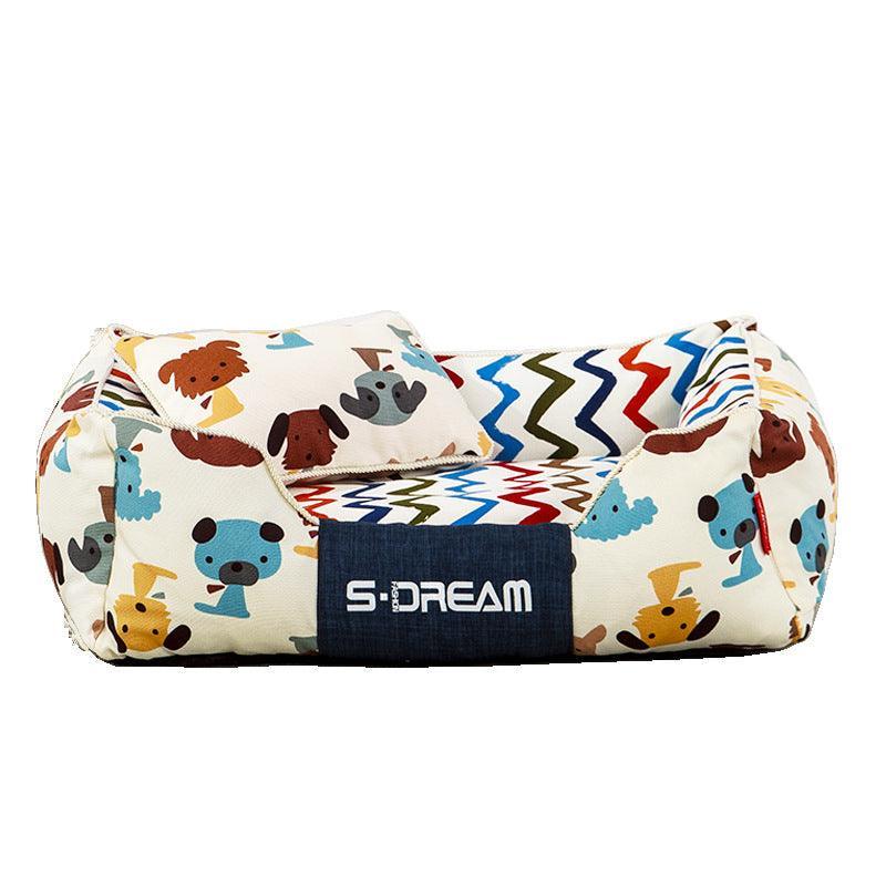 Cozy Haven: The Ultimate Removable And Washable Dog Cat Bed